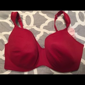NWT! Red Cacique by Lane Bryant Balconette bra